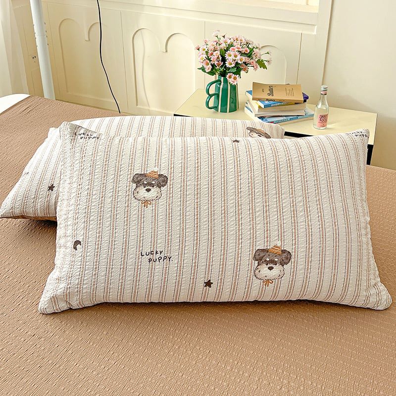 4Pcs PreCloud Linen | Set Đũi Xu Kem Style trẻ trung hiện đại | ID 4PCSPRECLOUD01
