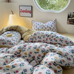 4Pcs Cloud Linen | Set Đũi Mây Phong cách trẻ trung hiện đại | ID 4PCSCLOUDLINE01