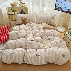 4Pcs PreCloud Linen | Set Đũi Xu Kem Style trẻ trung hiện đại | ID 4PCSPRECLOUD01