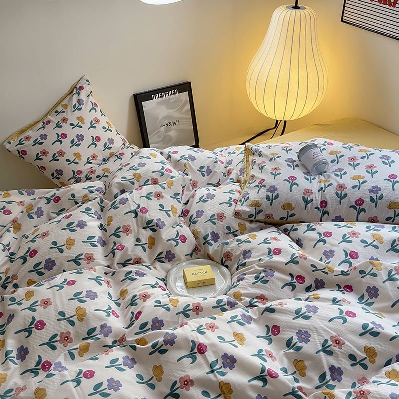 4Pcs Cloud Linen | Set Đũi Mây Phong cách trẻ trung hiện đại | ID 4PCSCLOUDLINE01