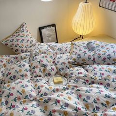 4Pcs Cloud Linen | Set Đũi Mây Phong cách trẻ trung hiện đại | ID 4PCSCLOUDLINE01