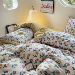 4Pcs Cloud Linen | Set Đũi Mây Phong cách trẻ trung hiện đại | ID 4PCSCLOUDLINE01