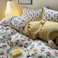 4Pcs Cloud Linen | Set Đũi Mây Phong cách trẻ trung hiện đại | ID 4PCSCLOUDLINE01