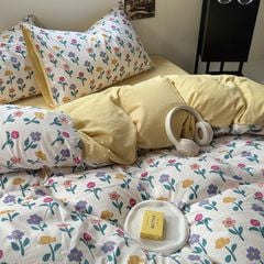 4Pcs Cloud Linen | Set Đũi Mây Phong cách trẻ trung hiện đại | ID 4PCSCLOUDLINE01