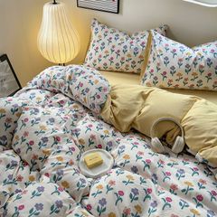 4Pcs Cloud Linen | Set Đũi Mây Phong cách trẻ trung hiện đại | ID 4PCSCLOUDLINE01