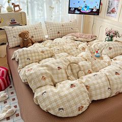 4Pcs PreCloud Linen | Set Đũi Xu Kem Style trẻ trung hiện đại | ID 4PCSPRECLOUD02