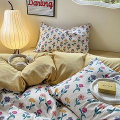 4Pcs Cloud Linen | Set Đũi Mây Phong cách trẻ trung hiện đại | ID 4PCSCLOUDLINE01