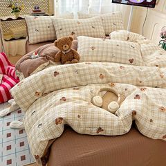 4Pcs PreCloud Linen | Set Đũi Xu Kem Style trẻ trung hiện đại | ID 4PCSPRECLOUD02