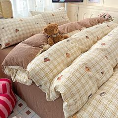 4Pcs PreCloud Linen | Set Đũi Xu Kem Style trẻ trung hiện đại | ID 4PCSPRECLOUD02