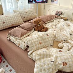 4Pcs PreCloud Linen | Set Đũi Xu Kem Style trẻ trung hiện đại | ID 4PCSPRECLOUD02
