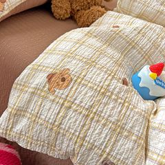 4Pcs PreCloud Linen | Set Đũi Xu Kem Style trẻ trung hiện đại | ID 4PCSPRECLOUD02