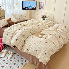 4Pcs PreCloud Linen | Set Đũi Xu Kem Style trẻ trung hiện đại | ID 4PCSPRECLOUD02