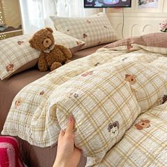 4Pcs PreCloud Linen | Set Đũi Xu Kem Style trẻ trung hiện đại | ID 4PCSPRECLOUD02