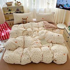 4Pcs PreCloud Linen | Set Đũi Xu Kem Style trẻ trung hiện đại | ID 4PCSPRECLOUD03