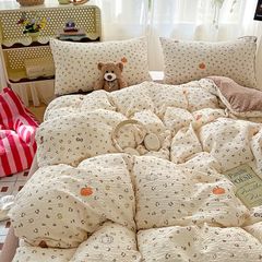 4Pcs PreCloud Linen | Set Đũi Xu Kem Style trẻ trung hiện đại | ID 4PCSPRECLOUD03