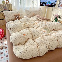 4Pcs PreCloud Linen | Set Đũi Xu Kem Style trẻ trung hiện đại | ID 4PCSPRECLOUD03