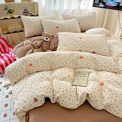 4Pcs PreCloud Linen | Set Đũi Xu Kem Style trẻ trung hiện đại | ID 4PCSPRECLOUD03