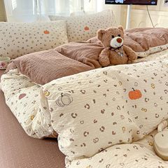 4Pcs PreCloud Linen | Set Đũi Xu Kem Style trẻ trung hiện đại | ID 4PCSPRECLOUD03