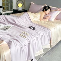 4Pcs Satin Babric | MinMin Standard Bedsets Summer Blanket | ID 4PCSSFARBRICMIN003