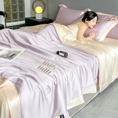 4Pcs Satin Babric | MinMin Standard Bedsets Summer Blanket | ID 4PCSSFABRICMIN03