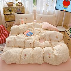 4Pcs PreCloud Linen | Set Đũi Xu Kem Style trẻ trung hiện đại | ID 4PCSPRECLOUD04