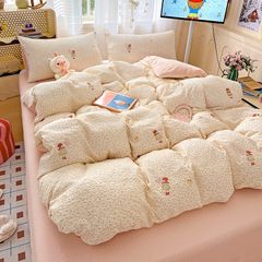 4Pcs PreCloud Linen | Set Đũi Xu Kem Style trẻ trung hiện đại | ID 4PCSPRECLOUD04