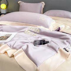 4Pcs Satin Babric | MinMin Standard Bedsets Summer Blanket | ID 4PCSSFARBRICMIN003