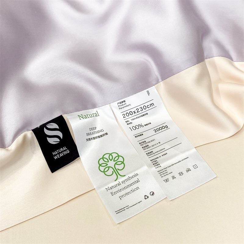 4Pcs Satin Babric | MinMin Standard Bedsets Summer Blanket | ID 4PCSSFARBRICMIN003