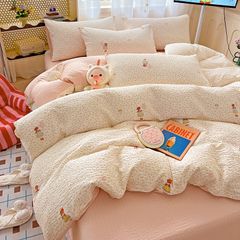 4Pcs PreCloud Linen | Set Đũi Xu Kem Style trẻ trung hiện đại | ID 4PCSPRECLOUD04