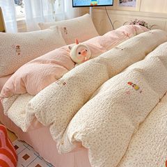 4Pcs PreCloud Linen | Set Đũi Xu Kem Style trẻ trung hiện đại | ID 4PCSPRECLOUD04