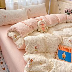 4Pcs PreCloud Linen | Set Đũi Xu Kem Style trẻ trung hiện đại | ID 4PCSPRECLOUD04