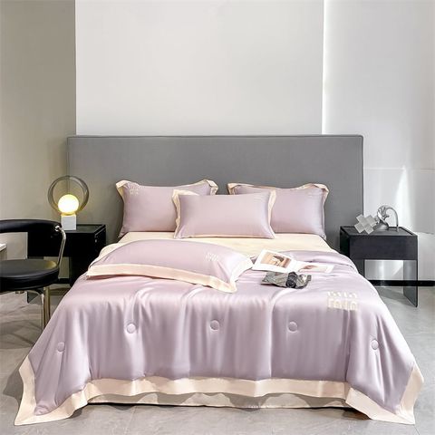 4Pcs Satin Babric | MinMin Standard Bedsets Summer Blanket | ID 4PCSSFABRICMIN03