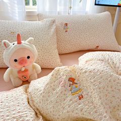 4Pcs PreCloud Linen | Set Đũi Xu Kem Style trẻ trung hiện đại | ID 4PCSPRECLOUD04
