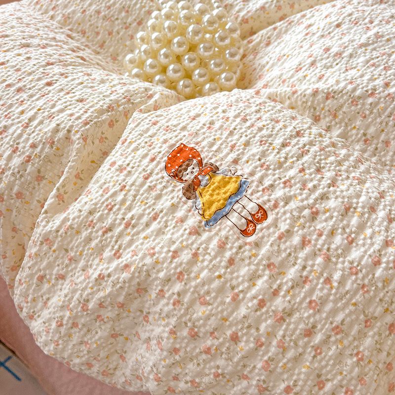 4Pcs PreCloud Linen | Set Đũi Xu Kem Style trẻ trung hiện đại | ID 4PCSPRECLOUD04