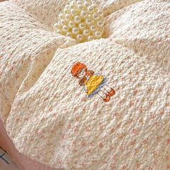 4Pcs PreCloud Linen | Set Đũi Xu Kem Style trẻ trung hiện đại | ID 4PCSPRECLOUD04