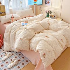 4Pcs PreCloud Linen | Set Đũi Xu Kem Style trẻ trung hiện đại | ID 4PCSPRECLOUD04