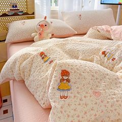 4Pcs PreCloud Linen | Set Đũi Xu Kem Style trẻ trung hiện đại | ID 4PCSPRECLOUD04