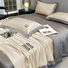 4Pcs Satin Babric | MinMin Standard Bedsets Summer Blanket | ID 4PCSSFARBRICMIN004