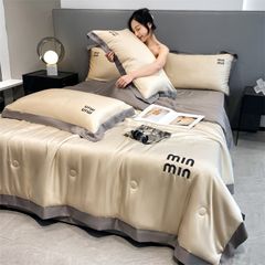 4Pcs Satin Babric | MinMin Standard Bedsets Summer Blanket | ID 4PCSSFABRICMIN04