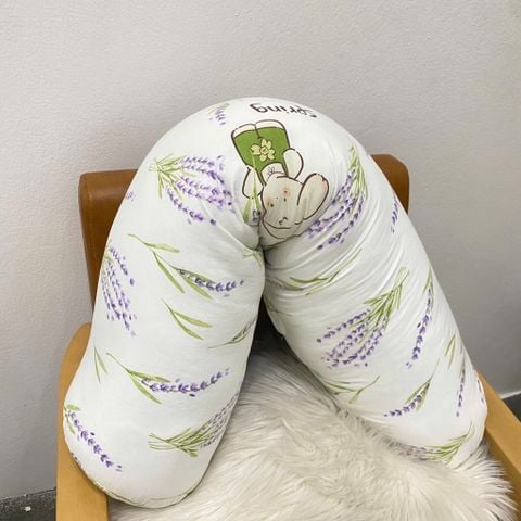 RUỘT GỐI ÔM DOHIA CHẤT LIỆU ÁO ĐŨ SIZE 35*100CM LAVENDER FLOWER