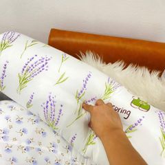 RUỘT GỐI ÔM DOHIA CHẤT LIỆU ÁO ĐŨ SIZE 35*100CM LAVENDER FLOWER