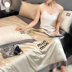 4Pcs Satin Babric | MinMin Standard Bedsets Summer Blanket | ID 4PCSSFABRICMIN04