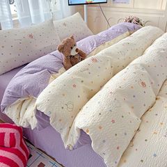 4Pcs PreCloud Linen | Set Đũi Xu Kem Style trẻ trung hiện đại | ID 4PCSPRECLOUD05