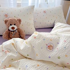 4Pcs PreCloud Linen | Set Đũi Xu Kem Style trẻ trung hiện đại | ID 4PCSPRECLOUD05