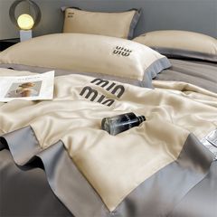 4Pcs Satin Babric | MinMin Standard Bedsets Summer Blanket | ID 4PCSSFABRICMIN04