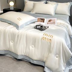 4Pcs Satin Babric | MinMin Standard Bedsets Summer Blanket | ID 4PCSSFABRICMIN05