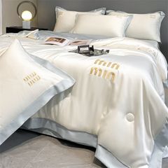 4Pcs Satin Babric | MinMin Standard Bedsets Summer Blanket | ID 4PCSSFABRICMIN05