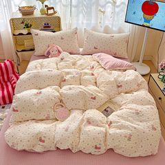 4Pcs PreCloud Linen | Set Đũi Xu Kem Style trẻ trung hiện đại | ID 4PCSPRECLOUD06