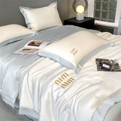 4Pcs Satin Babric | MinMin Standard Bedsets Summer Blanket | ID 4PCSSFARBRICMIN005