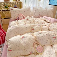4Pcs PreCloud Linen | Set Đũi Xu Kem Style trẻ trung hiện đại | ID 4PCSPRECLOUD06